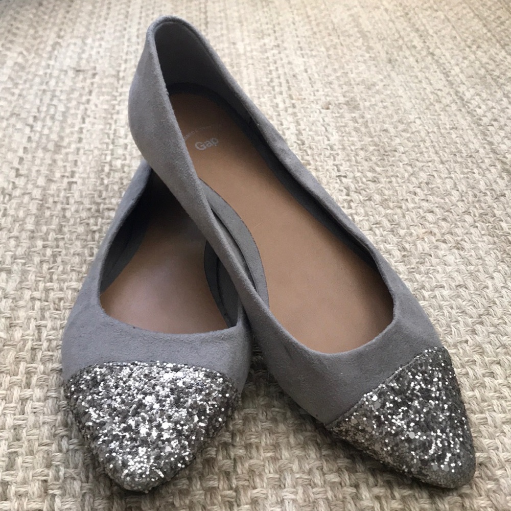 Gap Sparkly Taupe Flats